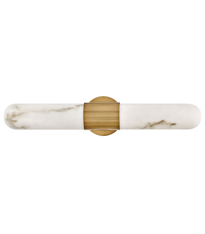 Ibiza Large Integrated LED Wall Lamp Heritage Brass IP44-5