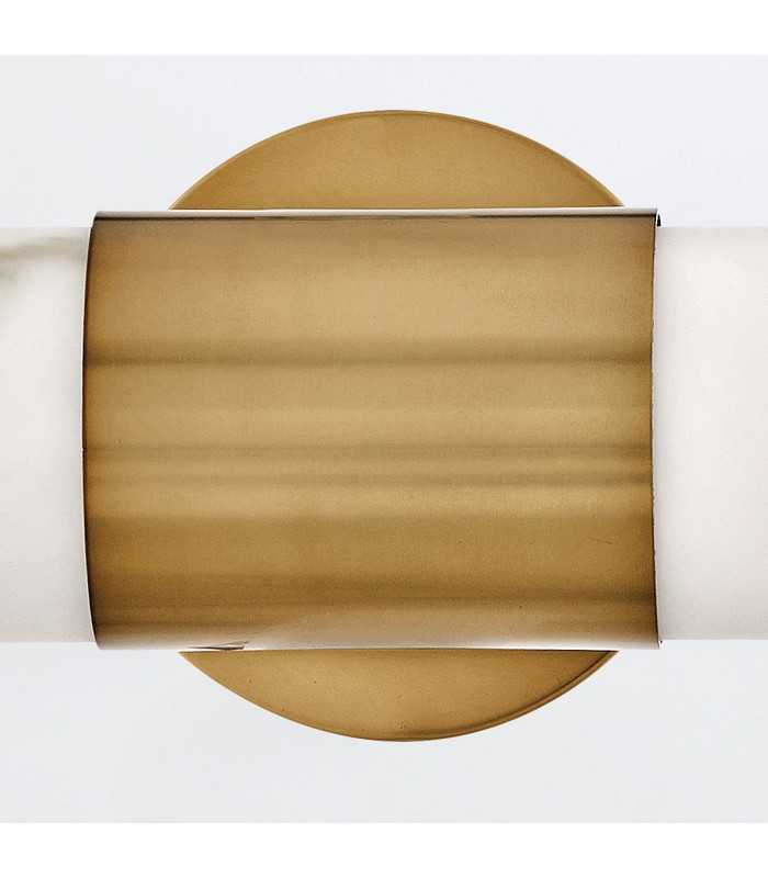 Ibiza Large Integrated LED Wall Lamp Heritage Brass IP44-6