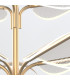 Floriana 8 Leaf Integrated LED Pendant Ceiling Light Natural Brass-5