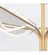 Floriana 8 Leaf Integrated LED Pendant Ceiling Light Natural Brass-6
