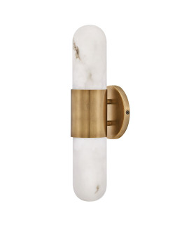 Ibiza Medium Integrated LED Wall Lamp Heritage Brass IP44-1