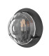 Leo Flush Wall Lamp Black-1