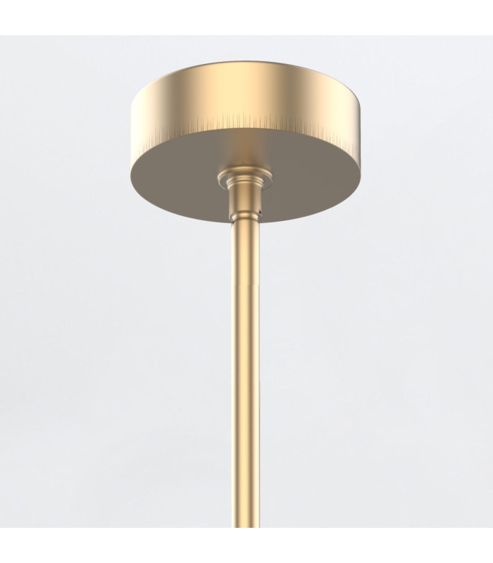 Floriana 8 Leaf Integrated LED Pendant Ceiling Light Natural Brass-7