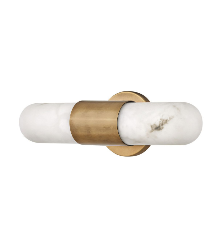 Ibiza Medium Integrated LED Wall Lamp Heritage Brass IP44-4