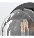 Leo Flush Wall Lamp Black-4