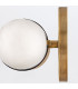 Ibiza Medium Integrated LED Wall Lamp Heritage Brass IP44-8