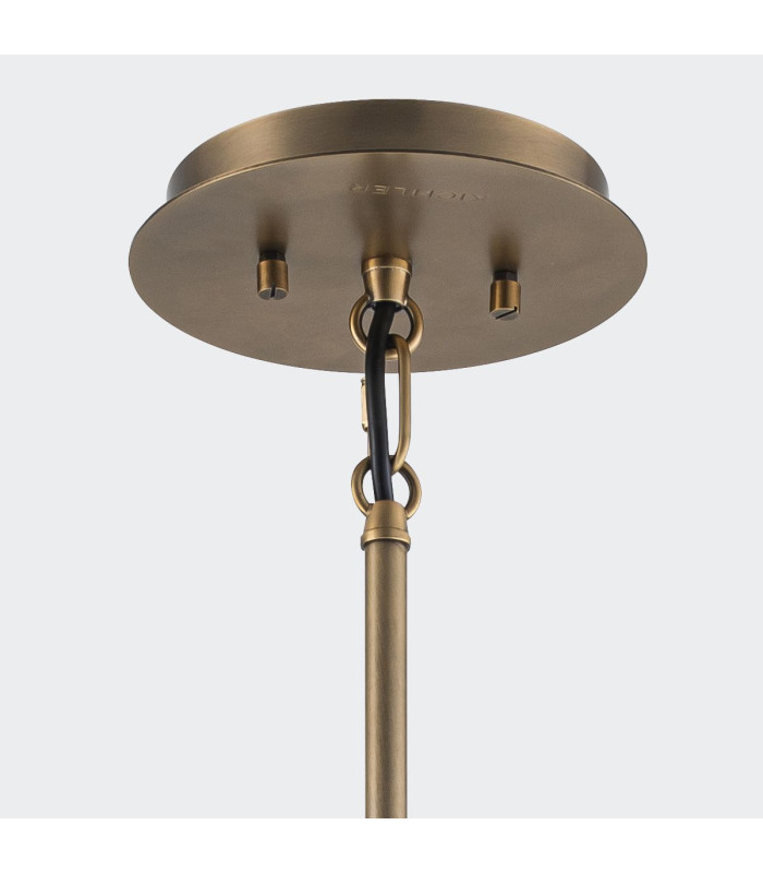Linara Wire Frame Pendant Ceiling Light Black & Natural Brass-7