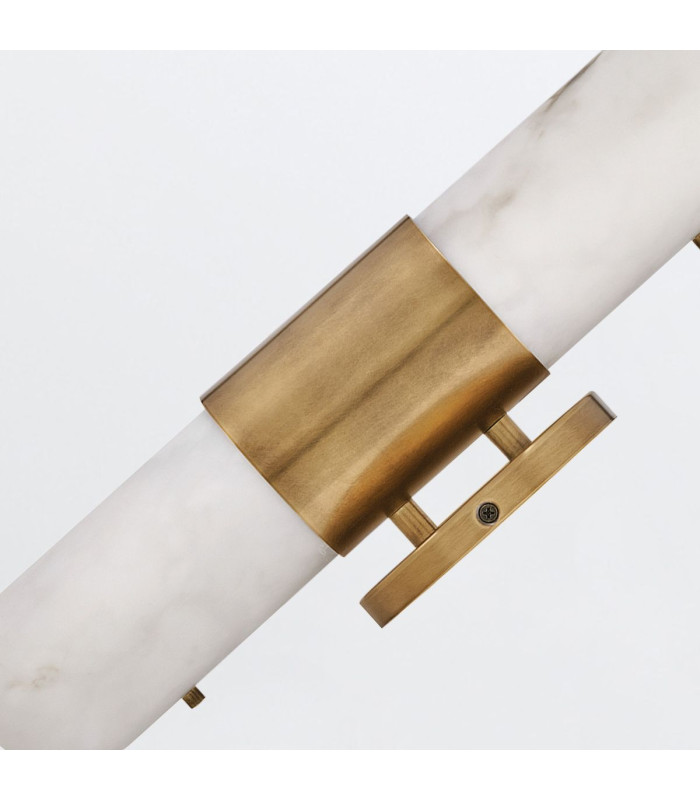 Ibiza Medium Integrated LED Wall Lamp Heritage Brass IP44-9