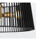 Linara Wire Frame Pendant Ceiling Light Black & Natural Brass-8
