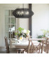 Luca 5 Light Wire Frame Pendant Ceiling Light Black-2