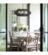 Luca 5 Light Wire Frame Pendant Ceiling Light Black-4