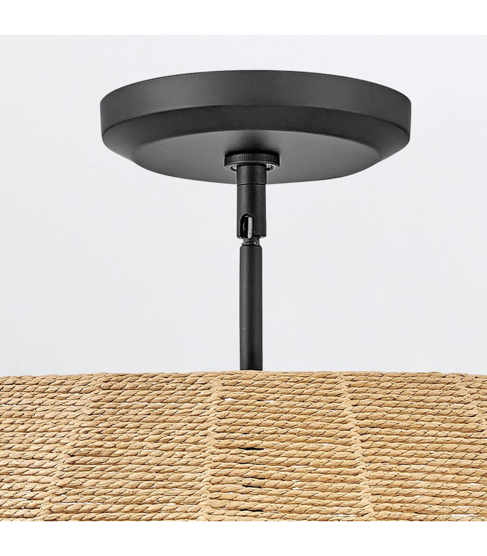 Luca 5 Light Wire Frame Pendant Ceiling Light Black Camel-6