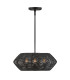 Luca Wire Frame Pendant Ceiling Light Black-1