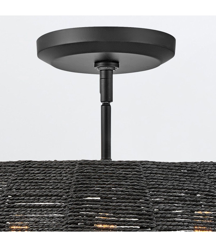 Luca Wire Frame Pendant Ceiling Light Black-4