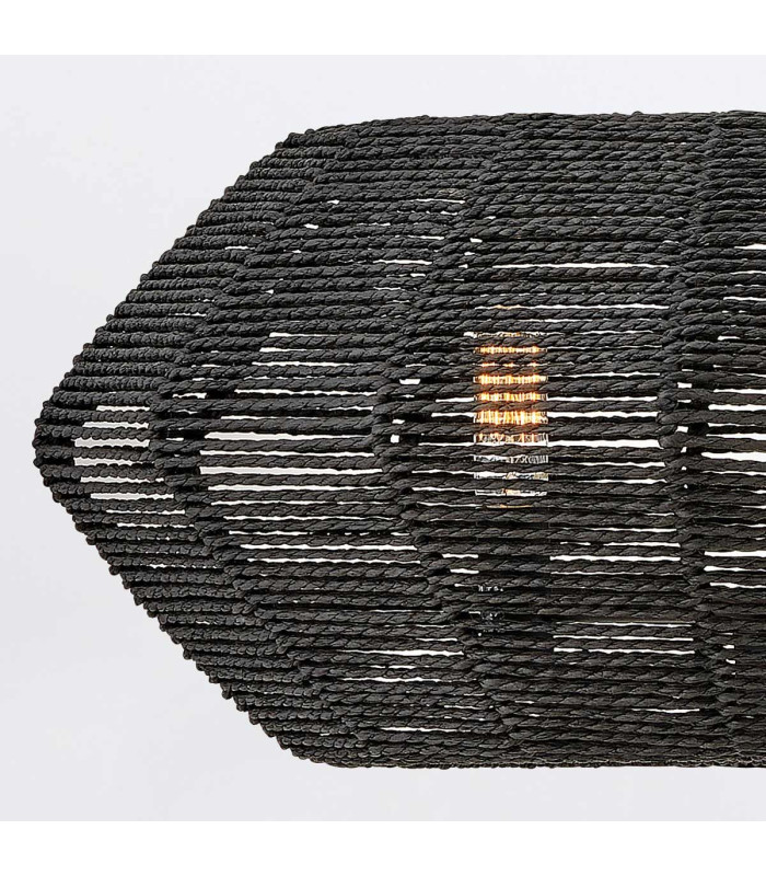 Luca Wire Frame Pendant Ceiling Light Black-5