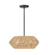 Luca Wire Frame Pendant Ceiling Light Black Camel-1