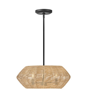 Luca Wire Frame Pendant Ceiling Light Black Camel-1