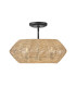 Luca Wire Frame Pendant Ceiling Light Black Camel-5