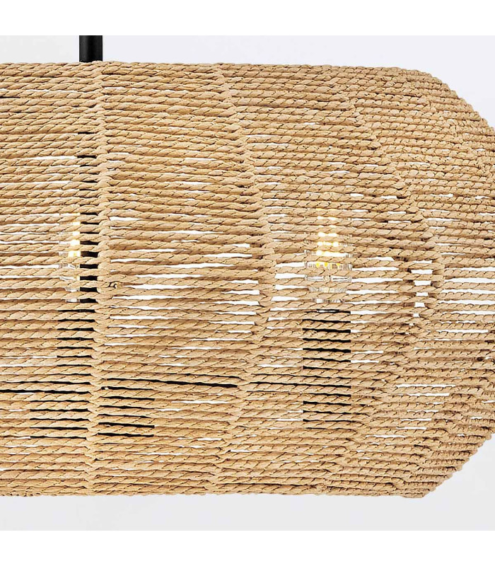Luca Wire Frame Pendant Ceiling Light Black Camel-8