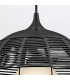 Maddox 61cm Wire Frame Pendant Ceiling Light Black IP44-7