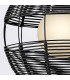 Maddox 61cm Wire Frame Pendant Ceiling Light Black IP44-9