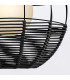 Maddox 61cm Wire Frame Pendant Ceiling Light Black IP44-10