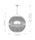 Maddox 61cm Wire Frame Pendant Ceiling Light Black Camel IP44-2