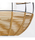 Maddox 61cm Wire Frame Pendant Ceiling Light Black Camel IP44-8