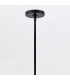Maddox 36cm Wire Frame Pendant Ceiling Light Black IP44-5