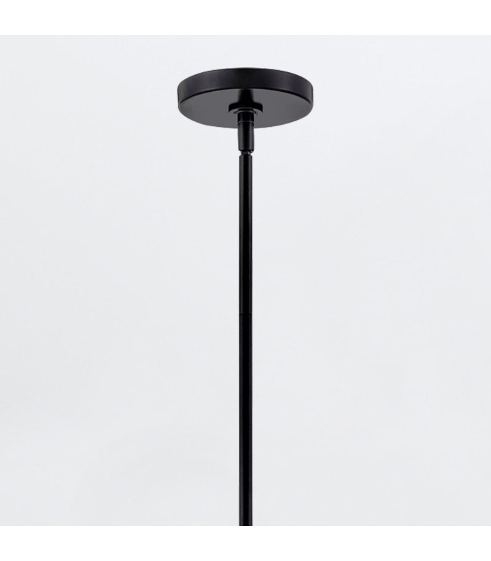 Maddox 36cm Wire Frame Pendant Ceiling Light Black IP44-5