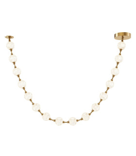 Marni 16 Lamp Integrated LED Pendant Ceiling Light Natural Brass-1