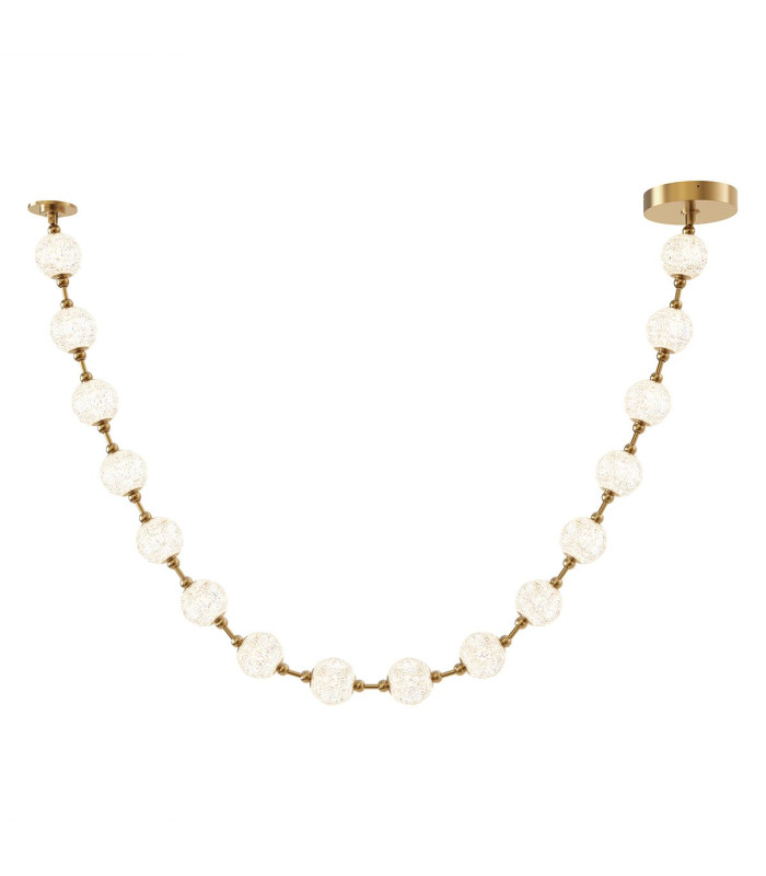 Marni 16 Lamp Integrated LED Pendant Ceiling Light Natural Brass-1