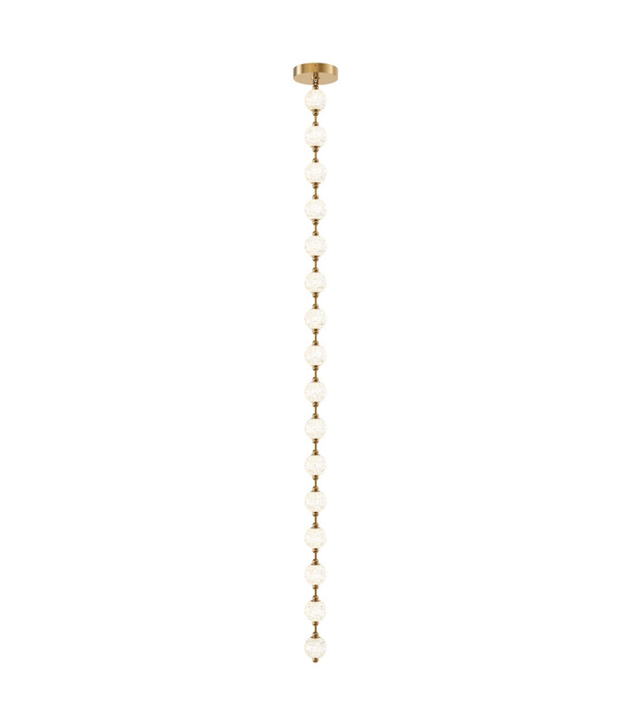 Marni 16 Lamp Integrated LED Pendant Ceiling Light Natural Brass-4
