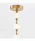Marni 16 Lamp Integrated LED Pendant Ceiling Light Natural Brass-5