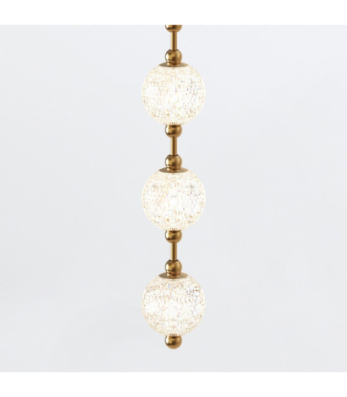 Marni 16 Lamp Integrated LED Pendant Ceiling Light Natural Brass-7