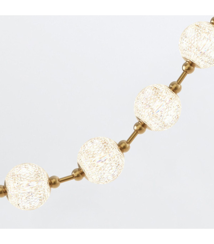 Marni 16 Lamp Integrated LED Pendant Ceiling Light Natural Brass-8