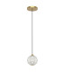Marni Slim Pendant Ceiling Light Natural Brass-1