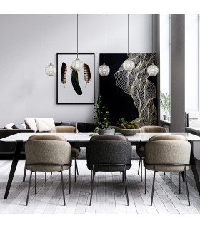 Marni Slim Pendant Ceiling Light Natural Brass-2