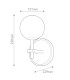 Marni Globe Wall Lights Natural Brass-2