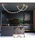 Marni 8 Lamp Integrated LED Pendant Ceiling Light Natural Brass-4