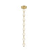 Marni 8 Lamp Integrated LED Pendant Ceiling Light Natural Brass-5