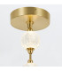 Marni 8 Lamp Integrated LED Pendant Ceiling Light Natural Brass-6