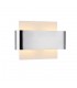 Flush Wall Light, 2 Light G9, White Base with Polished Chrome Centre Band - 4