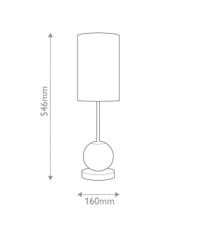 Marni Table Lamp with Round Shade Natural Brass-2