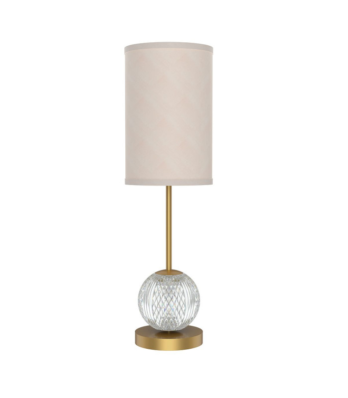 Marni Table Lamp with Round Shade Natural Brass-7