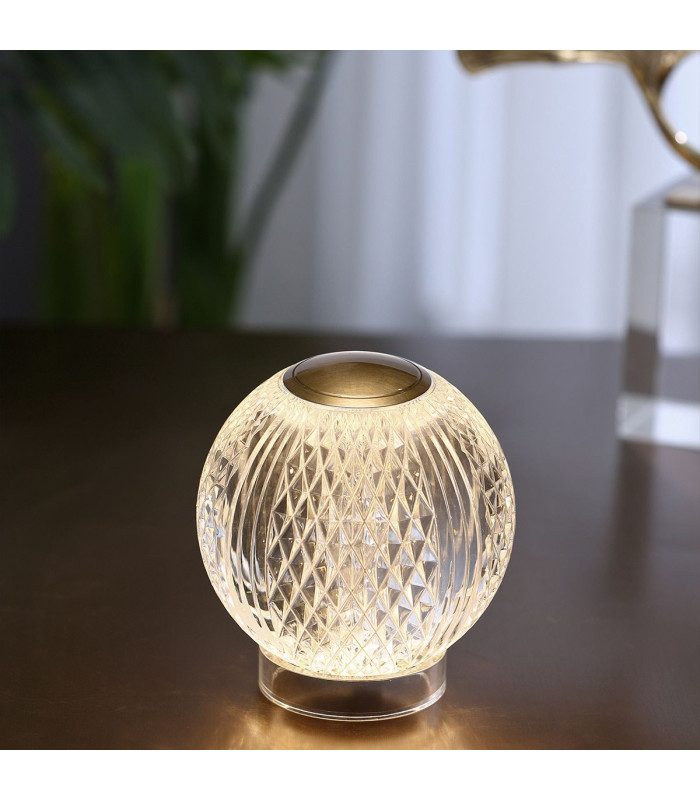 Marni Globe Table Lamp Natural Brass-2