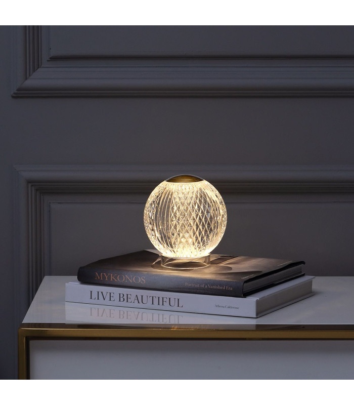 Marni Globe Table Lamp Natural Brass-4
