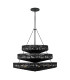 Ophelia 13 Light Cylindrical Pendant Ceiling Light Black-1
