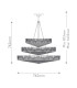 Ophelia 13 Light Cylindrical Pendant Ceiling Light Black-2