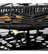 Ophelia 13 Light Cylindrical Pendant Ceiling Light Black-8
